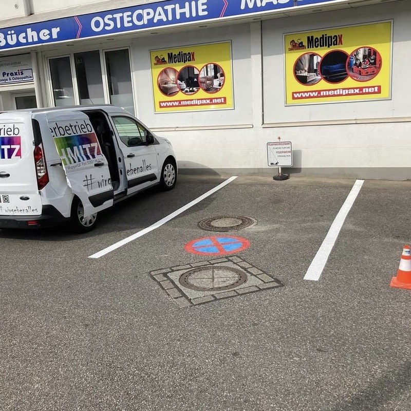 Parkplatz Markierung in Essen
