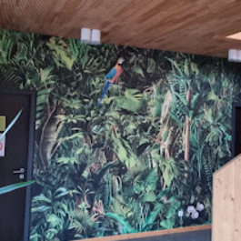 Bildtapete im Okavango Zoo Wuppertal